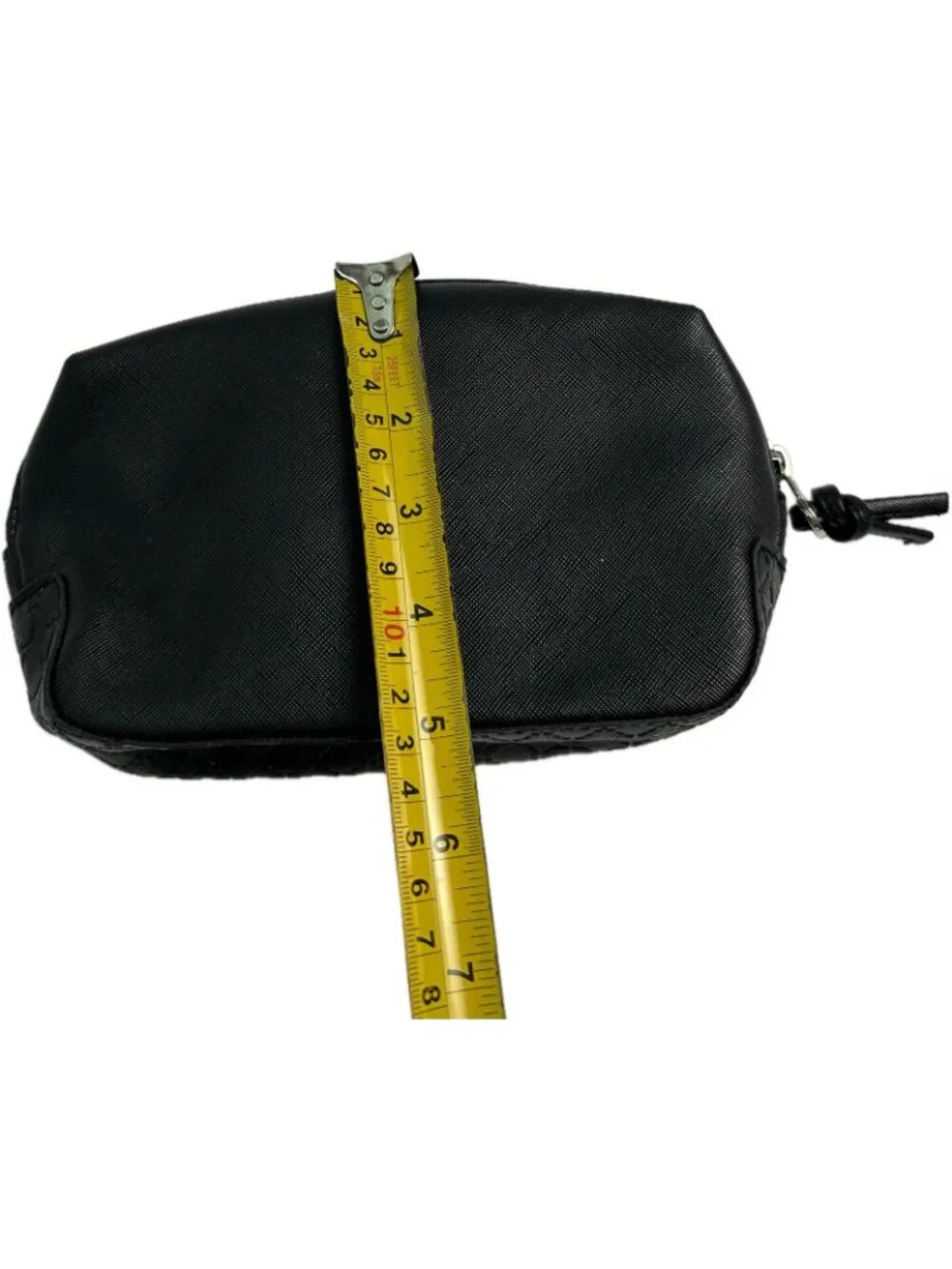 Salvatore Ferragamo Black Nylon Zippered Cosmetic Bag